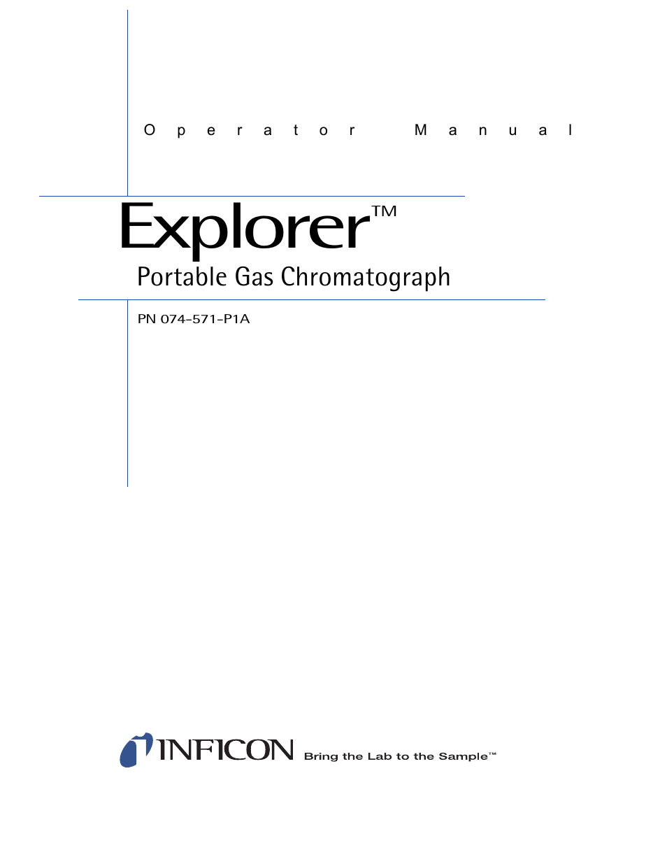 Explorer, Portable gas chromatograph | INFICON Explorer Portable Gas Chromatograph User Manual | Page 2 / 369