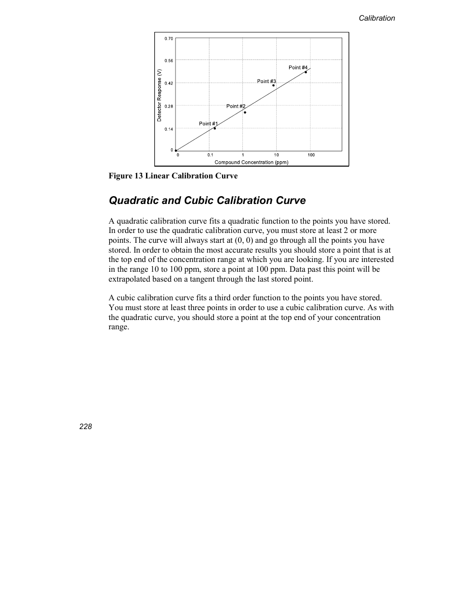 Quadratic and cubic calibration curve | INFICON Explorer Portable Gas Chromatograph User Manual | Page 230 / 369