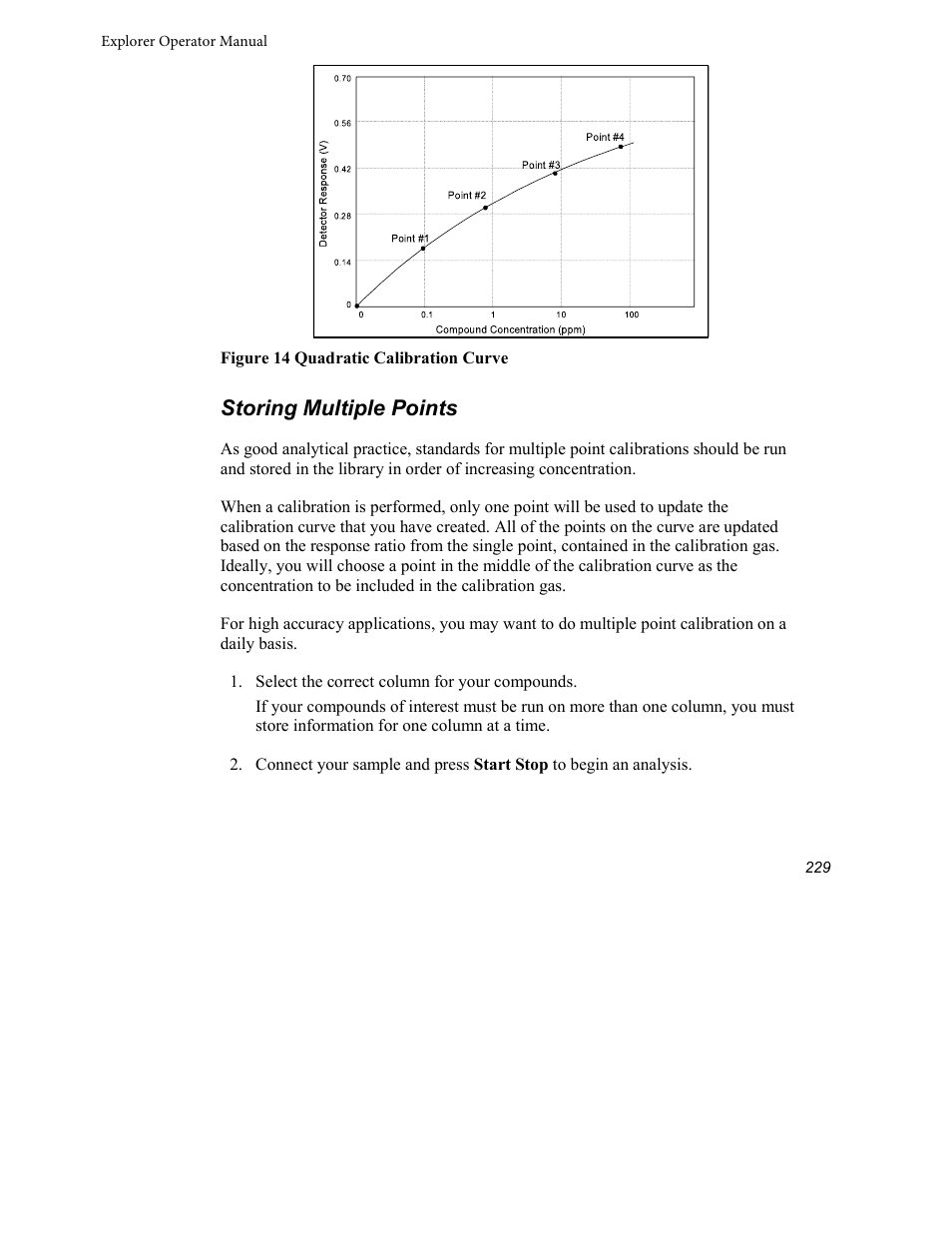 Storing multiple points | INFICON Explorer Portable Gas Chromatograph User Manual | Page 231 / 369