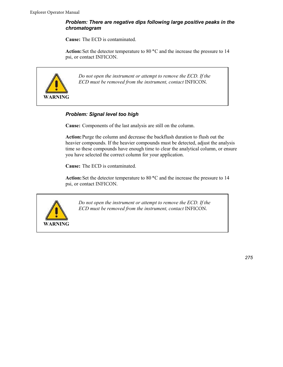 INFICON Explorer Portable Gas Chromatograph User Manual | Page 277 / 369