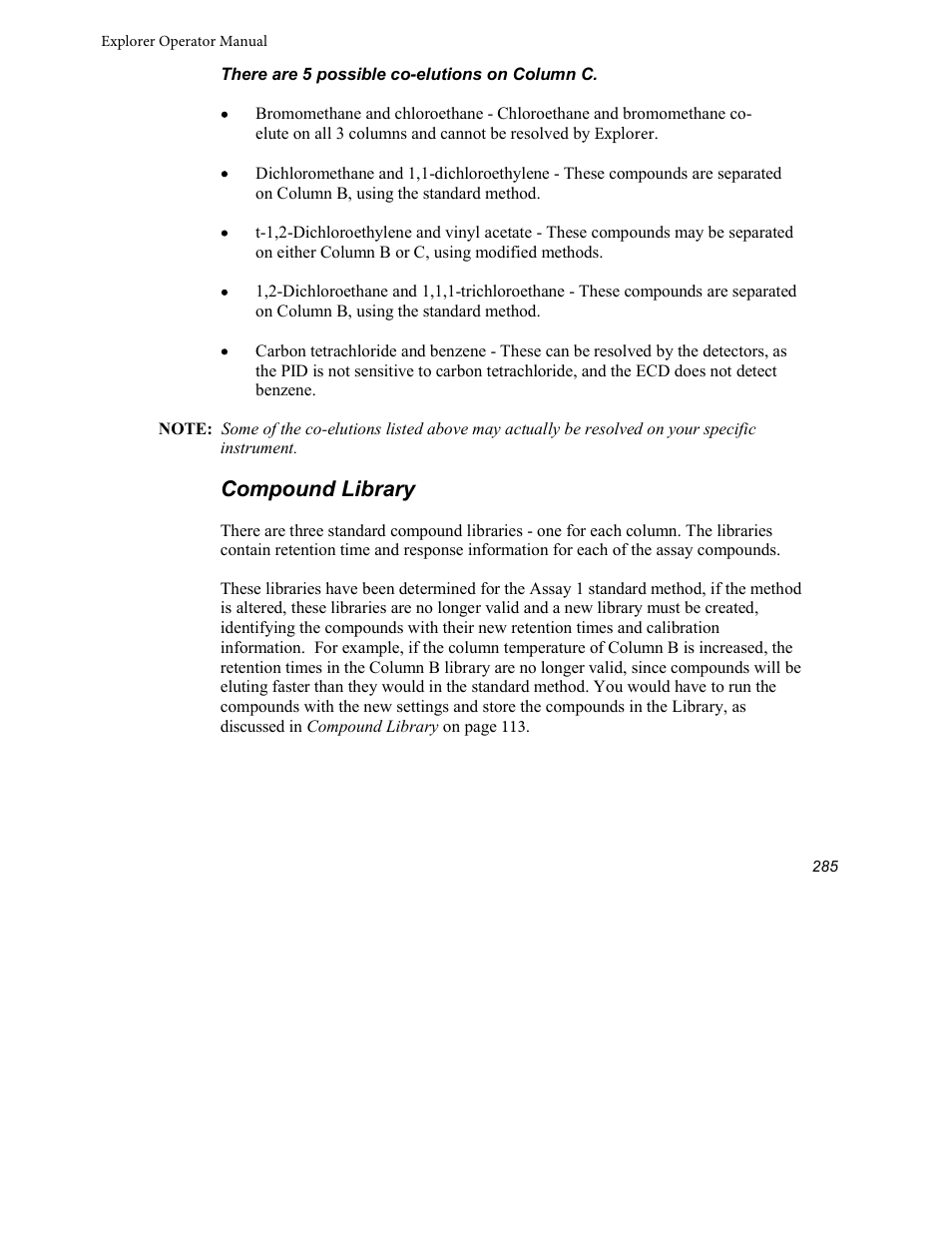 Compound library | INFICON Explorer Portable Gas Chromatograph User Manual | Page 287 / 369