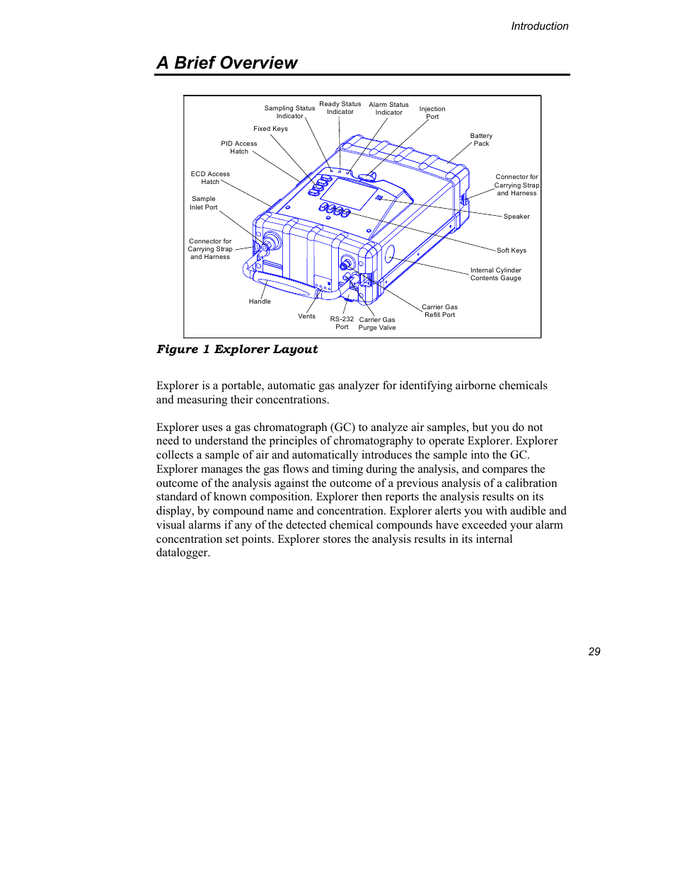 A brief overview | INFICON Explorer Portable Gas Chromatograph User Manual | Page 31 / 369