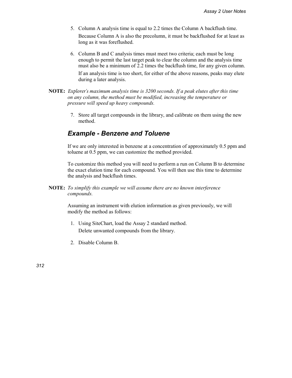 Example - benzene and toluene | INFICON Explorer Portable Gas Chromatograph User Manual | Page 314 / 369