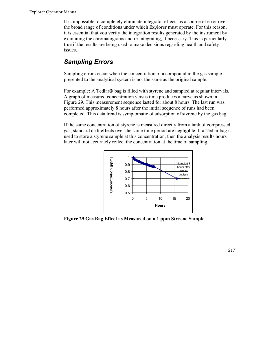 Sampling errors | INFICON Explorer Portable Gas Chromatograph User Manual | Page 319 / 369