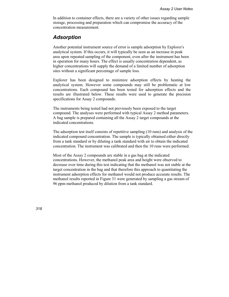 Adsorption | INFICON Explorer Portable Gas Chromatograph User Manual | Page 320 / 369