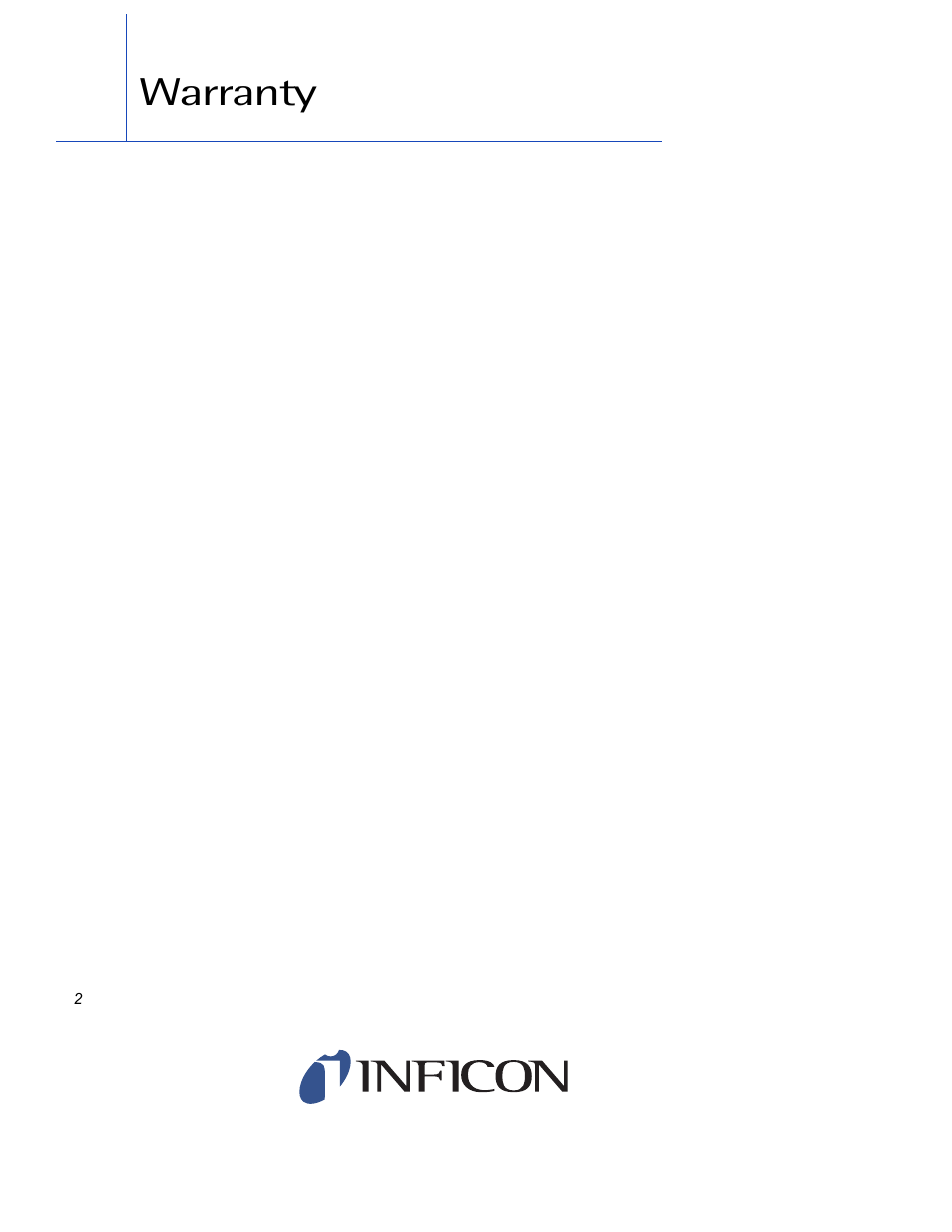 Warranty | INFICON Explorer Portable Gas Chromatograph User Manual | Page 4 / 369