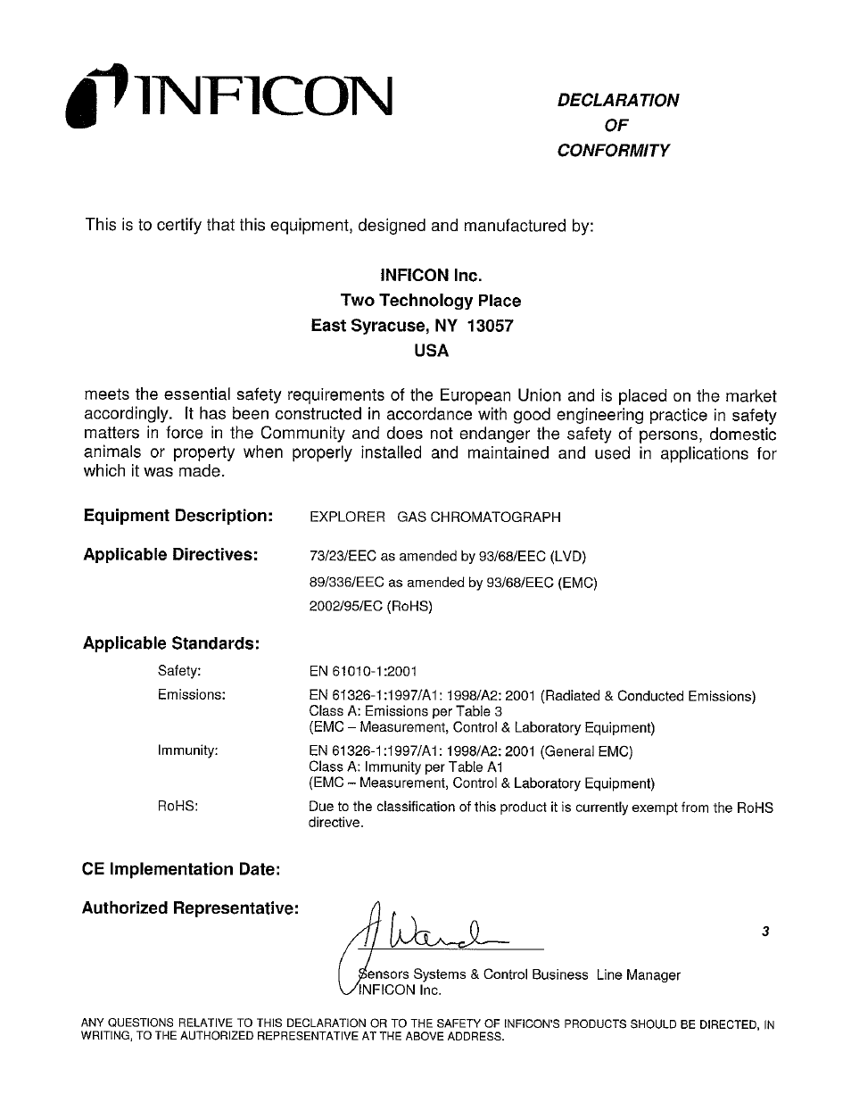 INFICON Explorer Portable Gas Chromatograph User Manual | Page 5 / 369