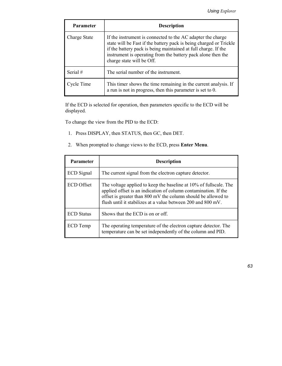 INFICON Explorer Portable Gas Chromatograph User Manual | Page 65 / 369