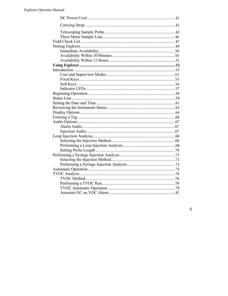 INFICON Explorer Portable Gas Chromatograph User Manual | Page 7 / 369