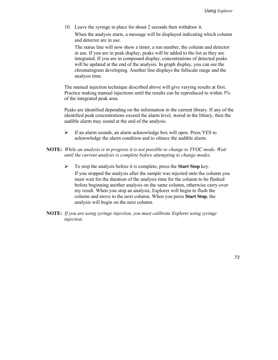 INFICON Explorer Portable Gas Chromatograph User Manual | Page 75 / 369