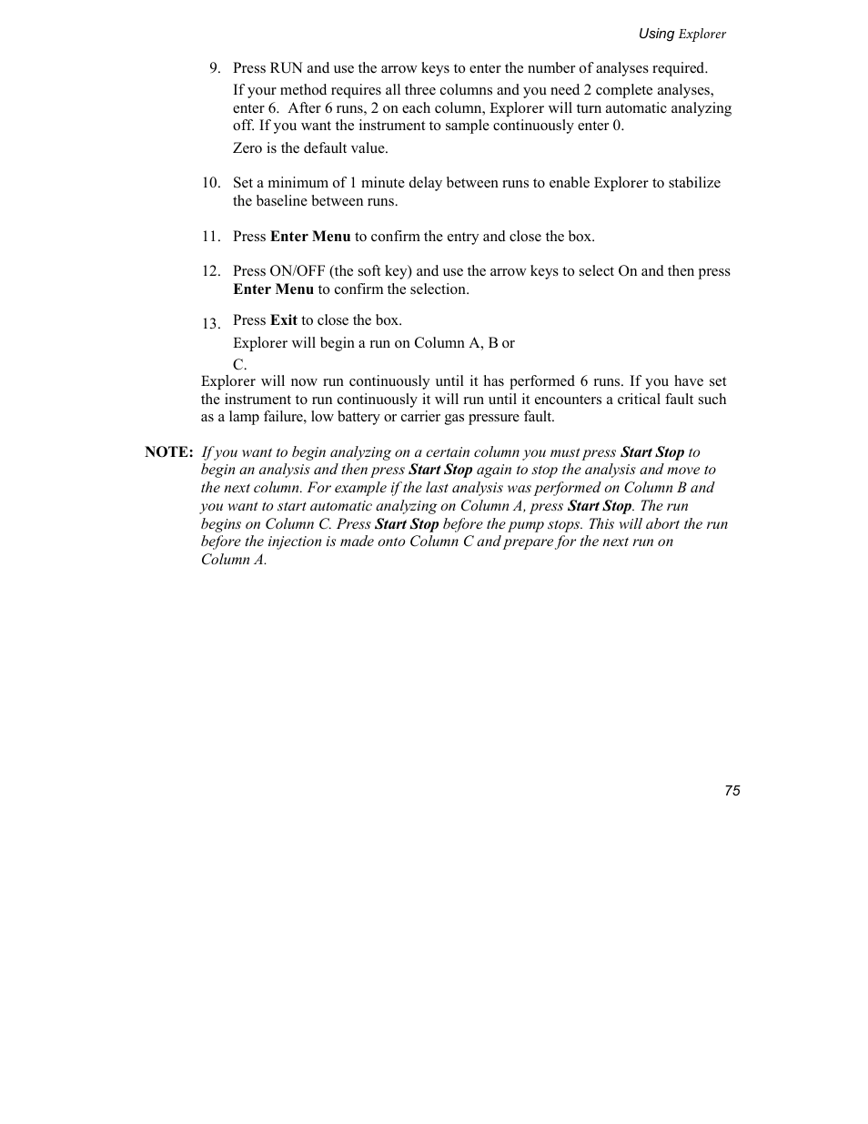 INFICON Explorer Portable Gas Chromatograph User Manual | Page 77 / 369