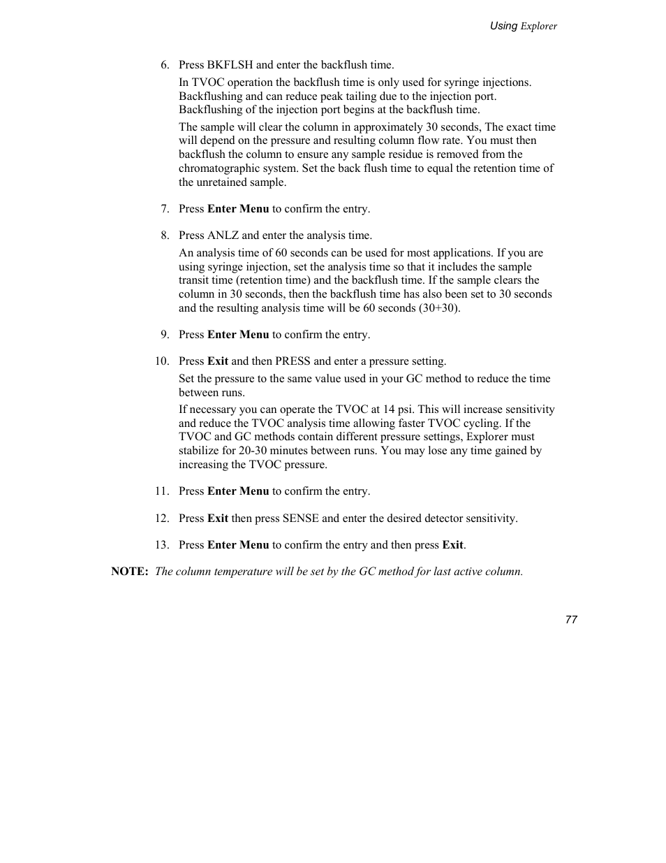 INFICON Explorer Portable Gas Chromatograph User Manual | Page 79 / 369