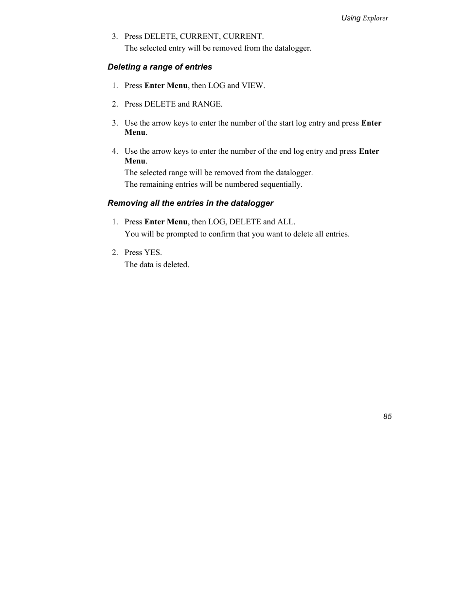 INFICON Explorer Portable Gas Chromatograph User Manual | Page 87 / 369