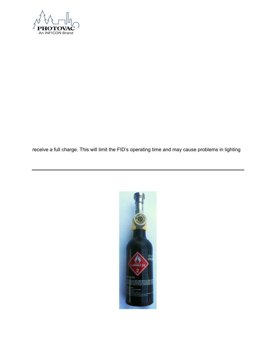 Filling the hydrogen fuel cylinder | INFICON MicroFID II Portable Flame Ionization Detector User Manual | Page 25 / 89