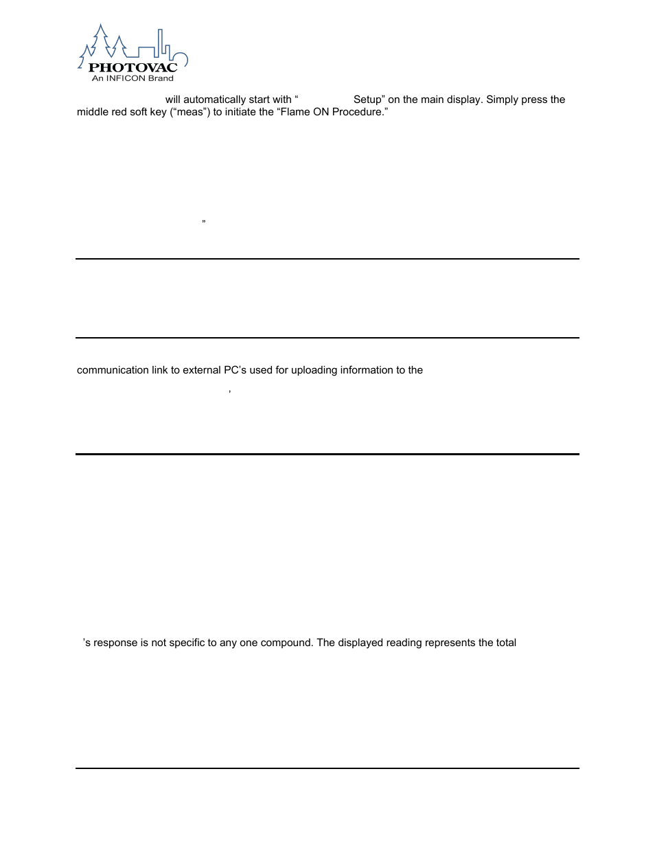 Calibration, Data communication, Response factors for gases and vapors | To use the response factors | INFICON MicroFID II Portable Flame Ionization Detector User Manual | Page 34 / 89