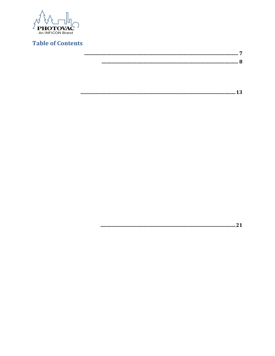 INFICON MicroFID II Portable Flame Ionization Detector User Manual | Page 4 / 89