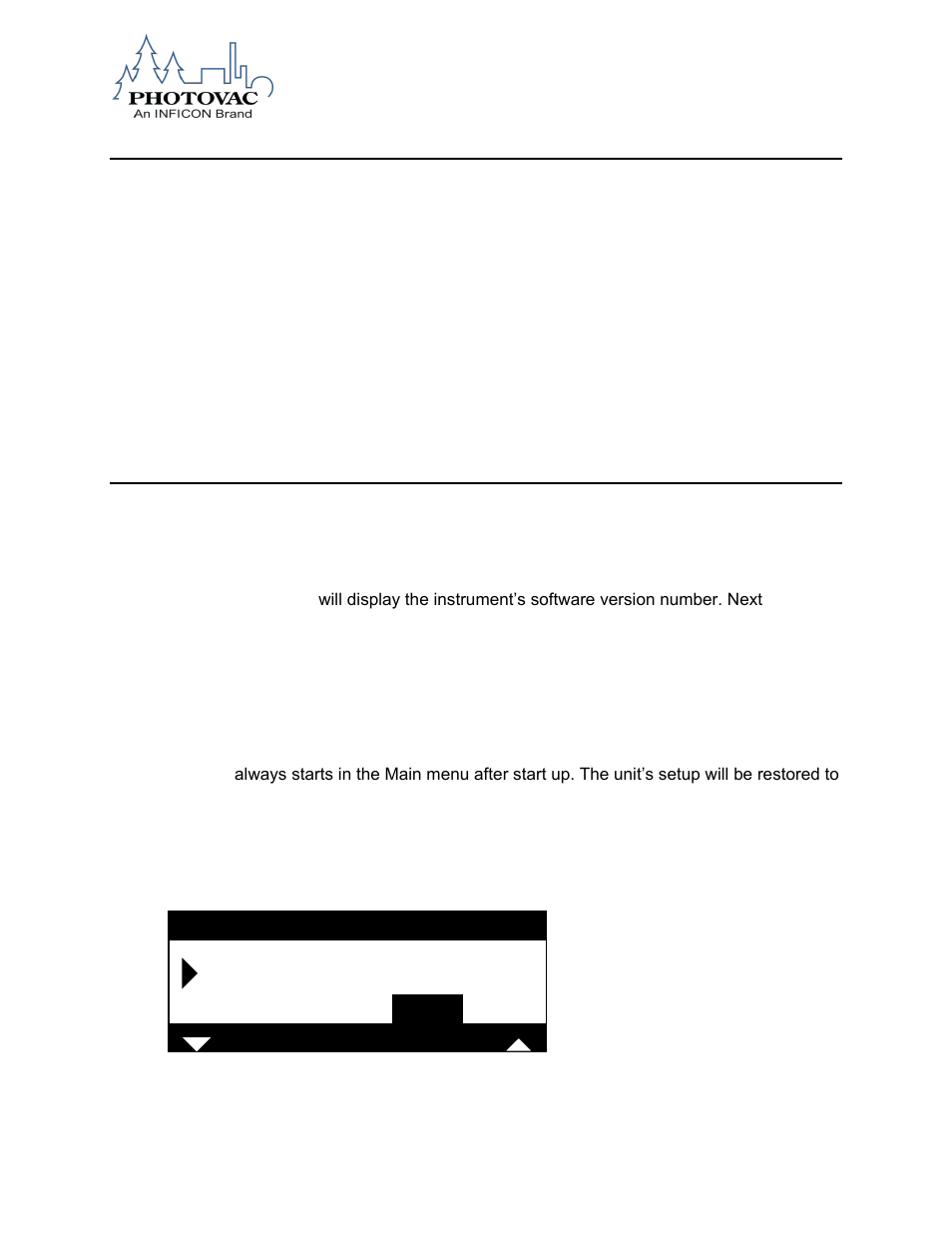 Keys, Fixed on/off key, Soft keys | Beginning operation, Turning on the microfid ii, Default display | INFICON MicroFID II Portable Flame Ionization Detector User Manual | Page 41 / 89