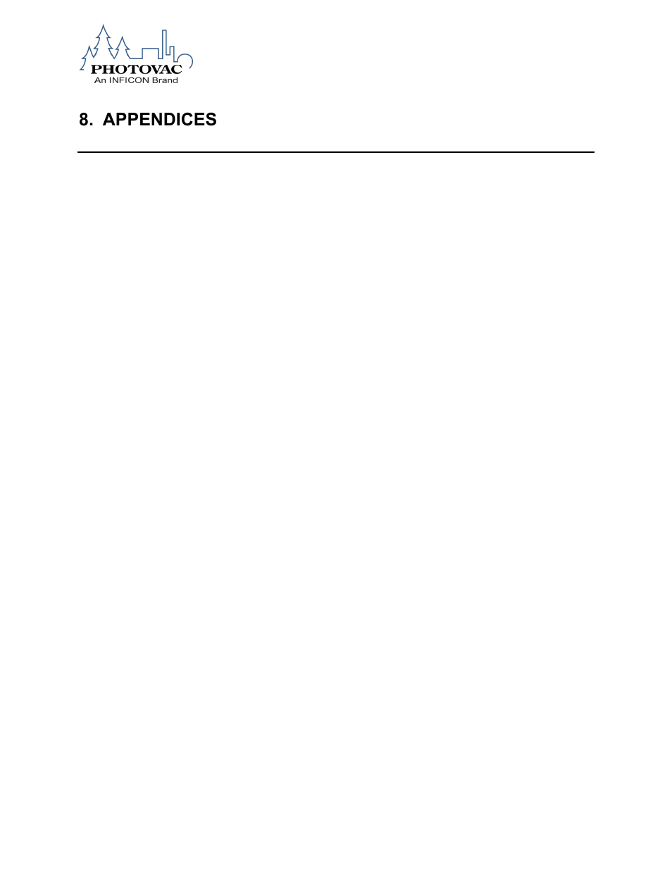 Appendices | INFICON MicroFID II Portable Flame Ionization Detector User Manual | Page 84 / 89