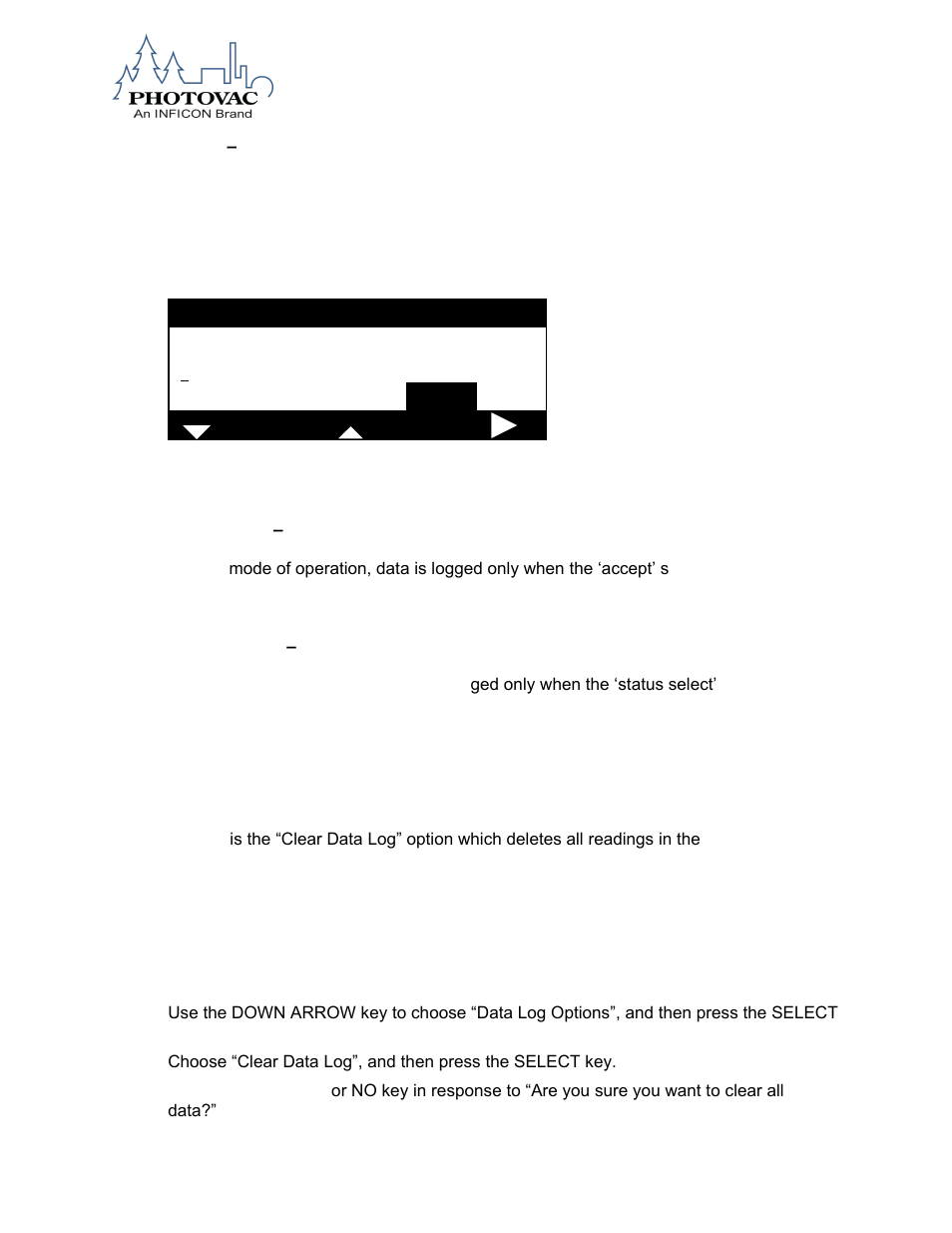 Interval mode, Data logging | INFICON DataFID Portable Flame Ionization Detector for Leak Detection and Repair (LDAR) User Manual | Page 50 / 91