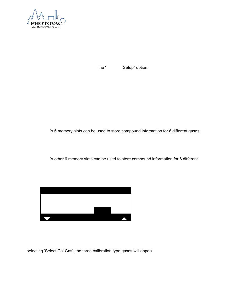 Real time data, Select calibration gas | INFICON DataFID Portable Flame Ionization Detector for Leak Detection and Repair (LDAR) User Manual | Page 61 / 91