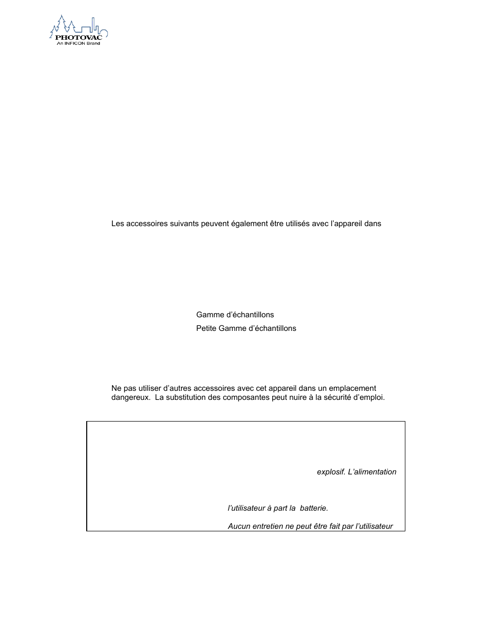 Attention | INFICON 2020ppbPRO Portable Photoionization Detector User Manual | Page 12 / 109