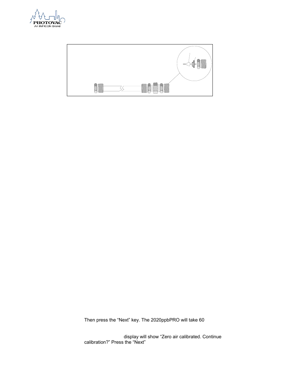 Calibrating the 2020ppbpro with a gas bag | INFICON 2020ppbPRO Portable Photoionization Detector User Manual | Page 70 / 109