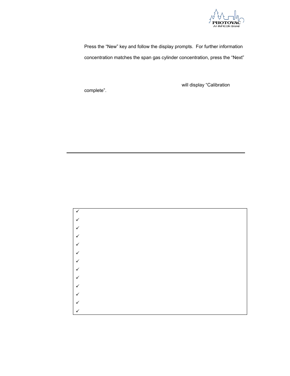 Table 3. check list for field operation, Table 4. additional field items, Preparing for field operation field check list | INFICON 2020ppbPRO Portable Photoionization Detector User Manual | Page 71 / 109