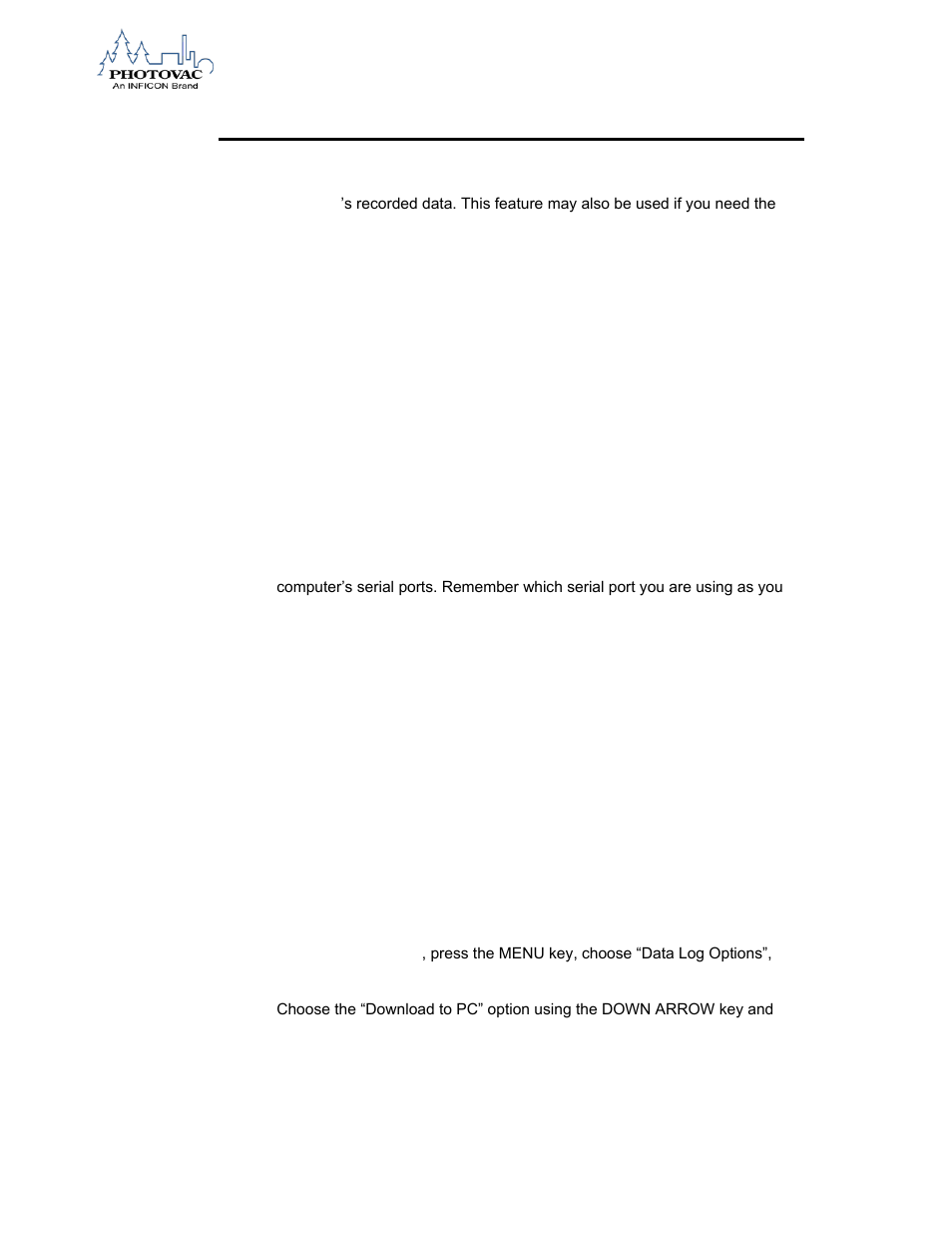 Computer | INFICON 2020ppbPRO Portable Photoionization Detector User Manual | Page 74 / 109