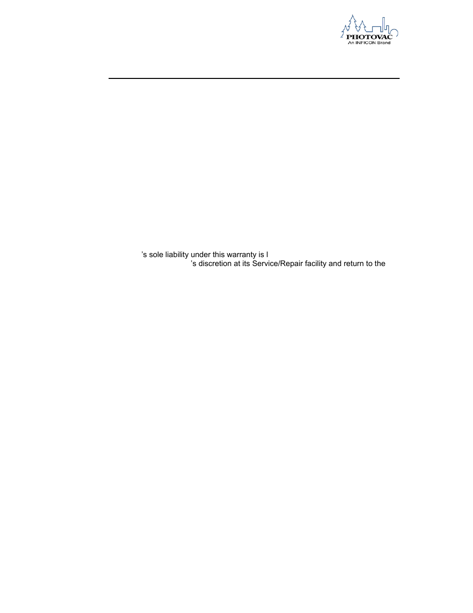 Warranty | INFICON 2020ppbPRO Portable Photoionization Detector User Manual | Page 97 / 109