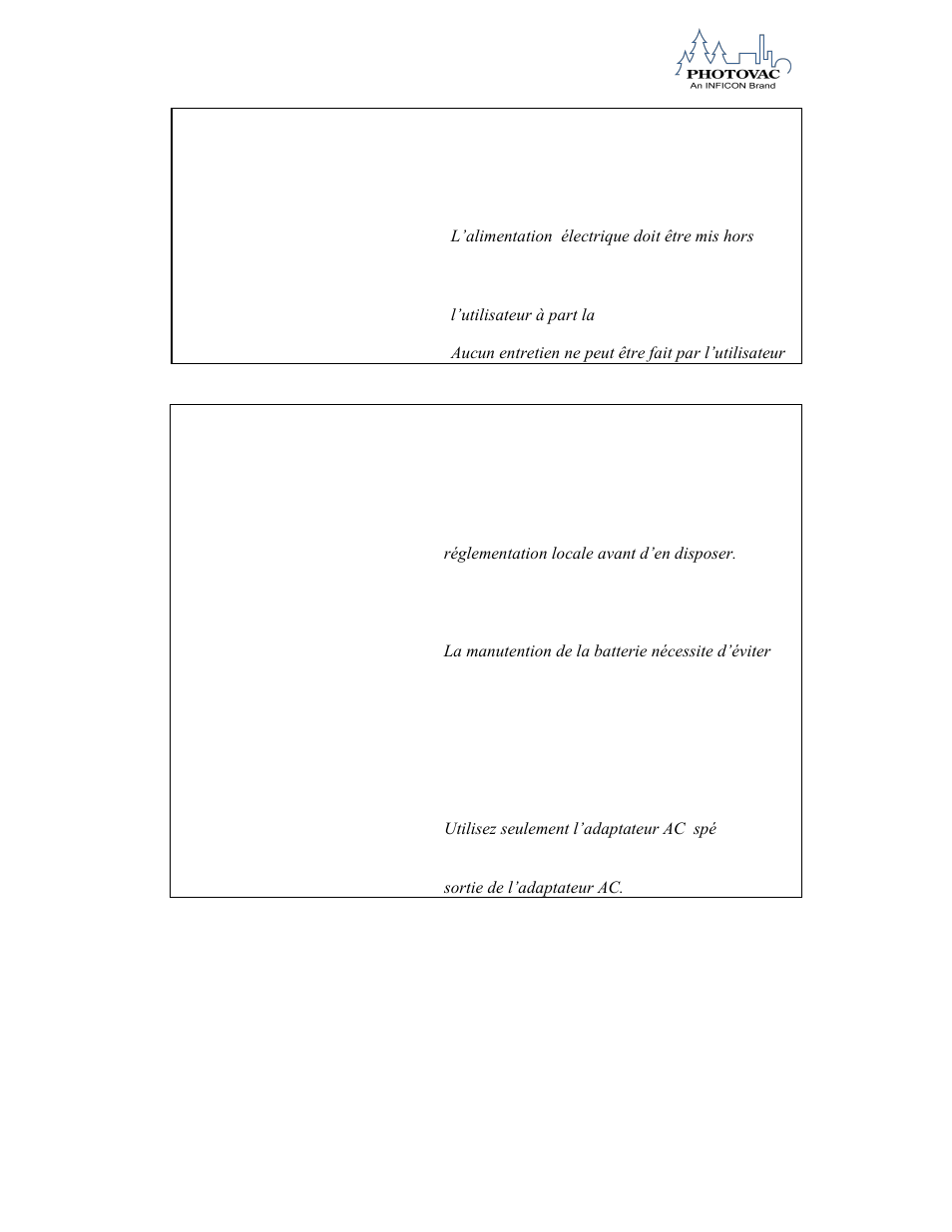 Attention | INFICON 2020ComboPRO Portable Photoionization Detector User Manual | Page 14 / 118