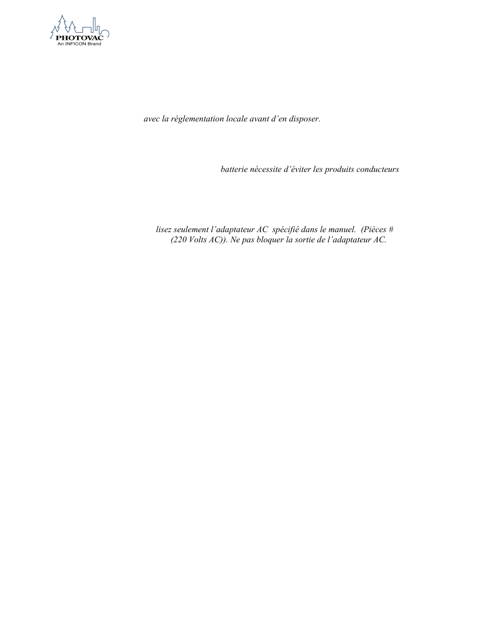 INFICON 2020ComboPRO Portable Photoionization Detector User Manual | Page 31 / 118