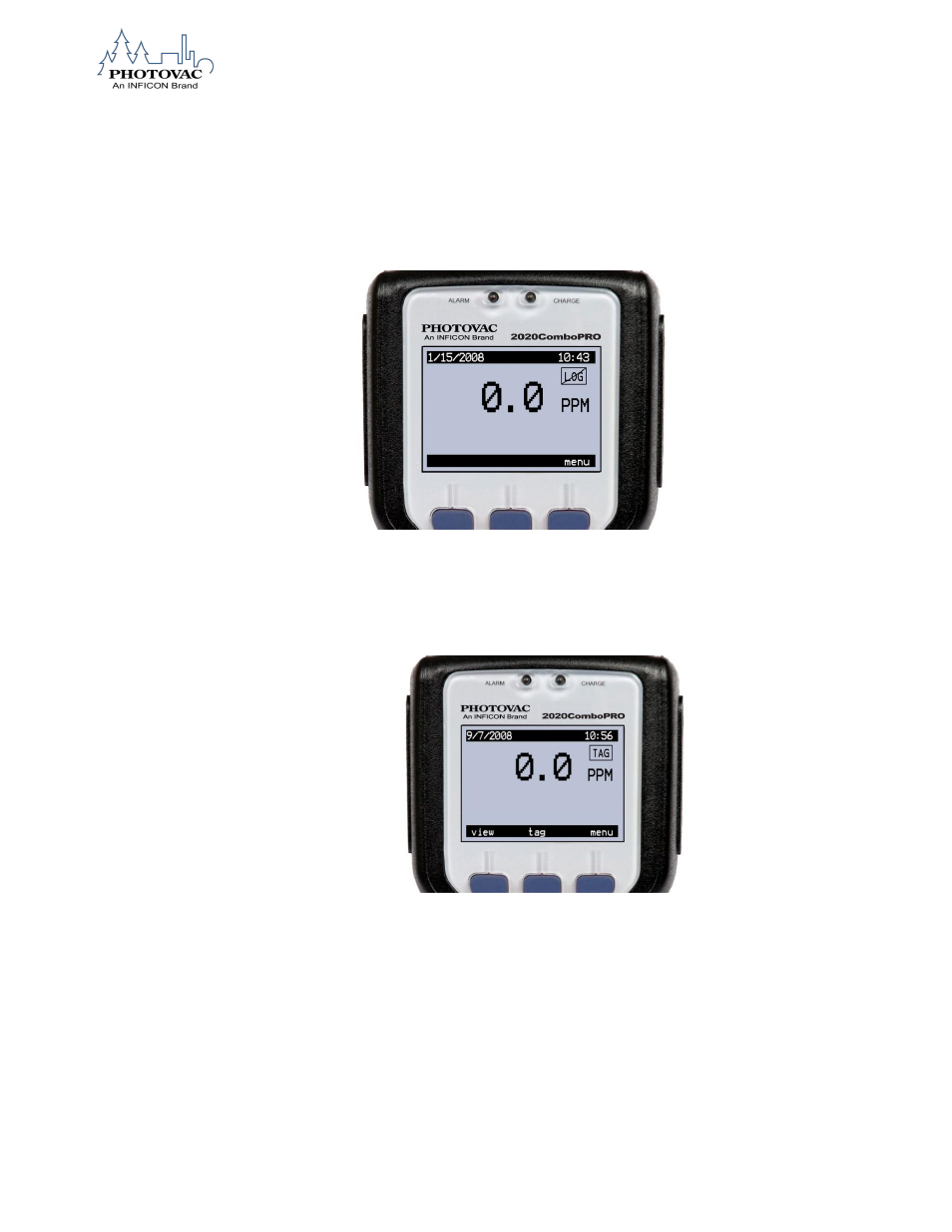 Tvoc mode | INFICON 2020ComboPRO Portable Photoionization Detector User Manual | Page 53 / 118