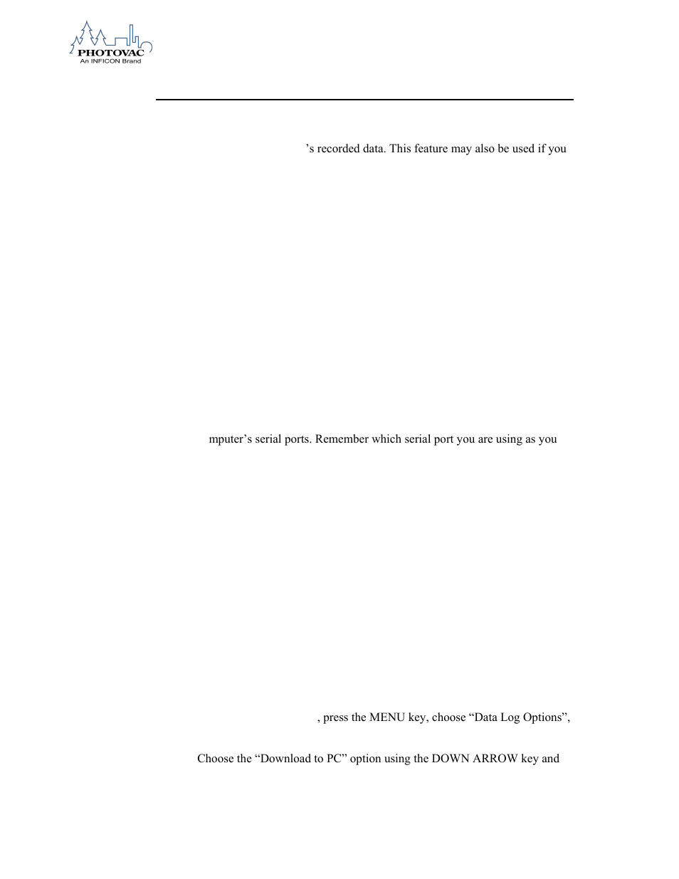 Computer | INFICON 2020ComboPRO Portable Photoionization Detector User Manual | Page 81 / 118