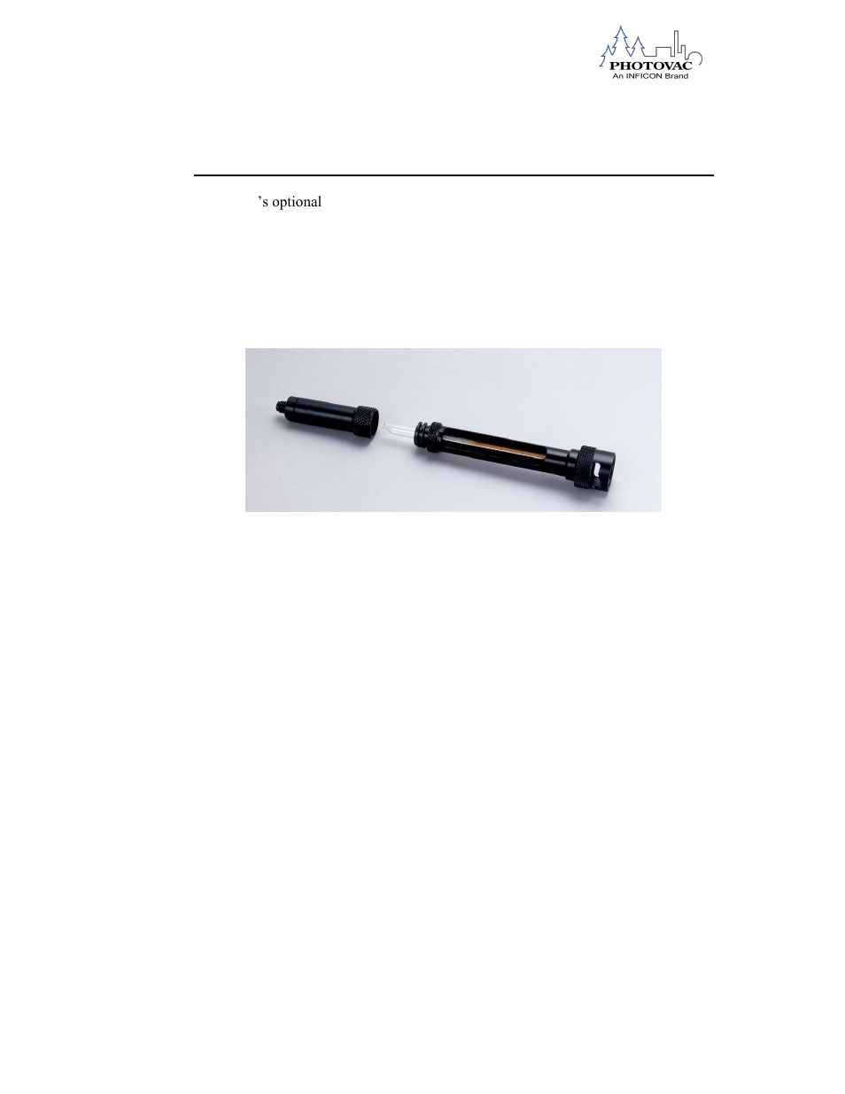 Pre-filter tube holder | INFICON 2020ComboPRO Portable Photoionization Detector User Manual | Page 82 / 118