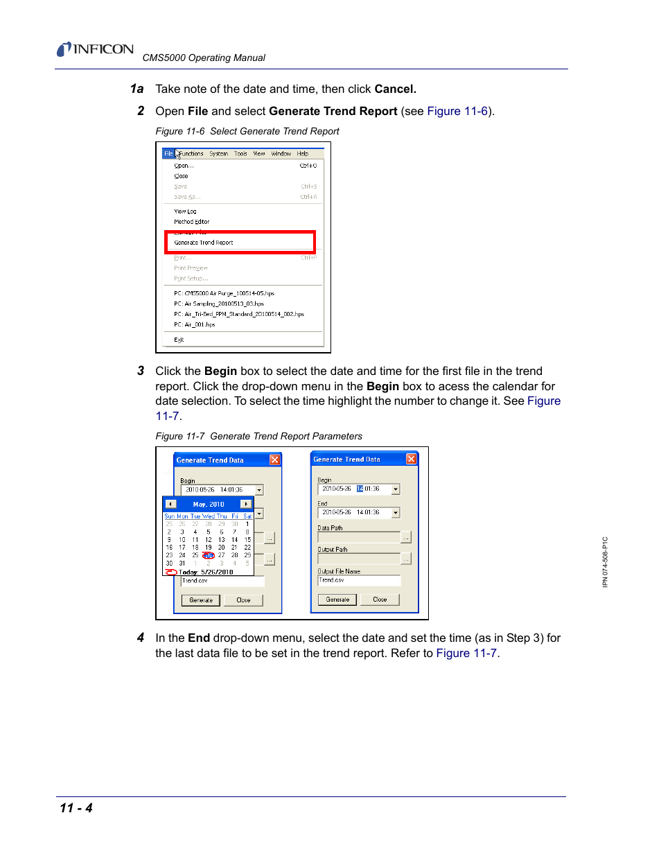 INFICON CMS5000 Monitoring System User Manual | Page 110 / 262