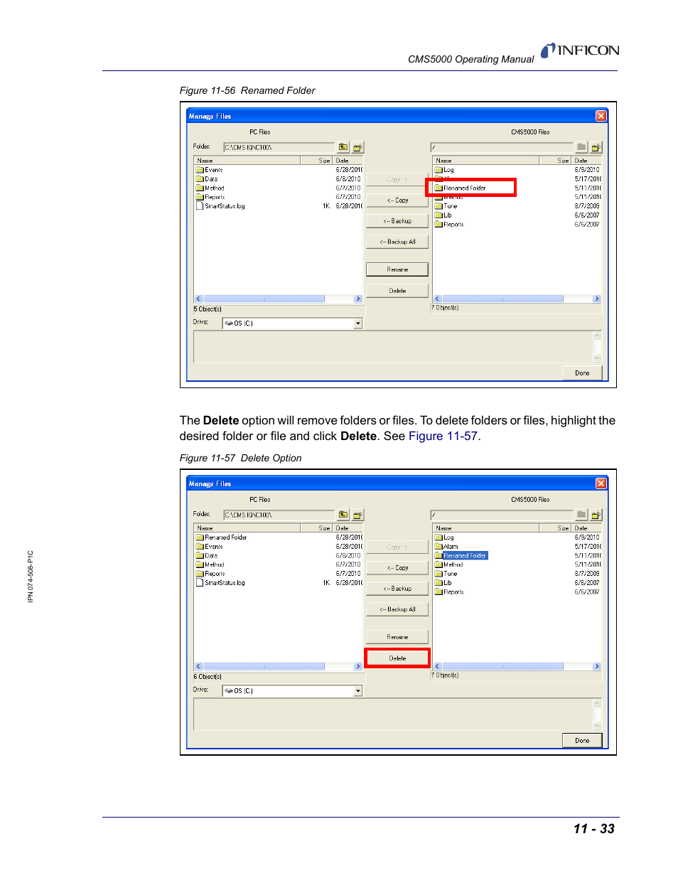 Figure 11-56 | INFICON CMS5000 Monitoring System User Manual | Page 139 / 262