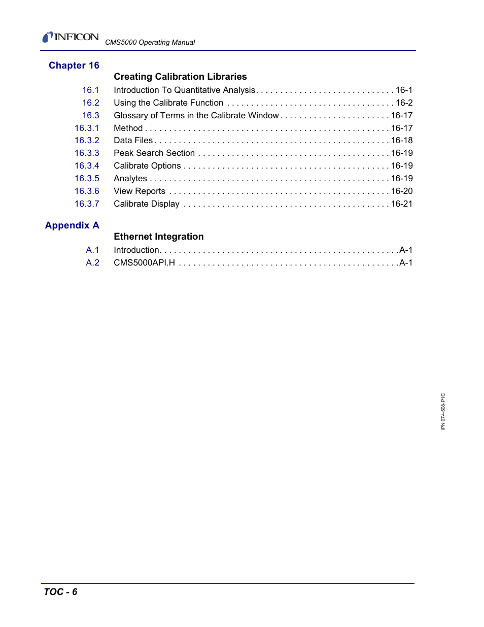 INFICON CMS5000 Monitoring System User Manual | Page 14 / 262