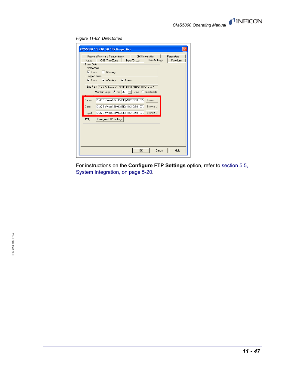 Em log. see, Figure 11-82, Ed. see | INFICON CMS5000 Monitoring System User Manual | Page 153 / 262