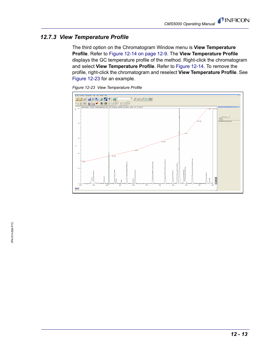 3 view temperature profile | INFICON CMS5000 Monitoring System User Manual | Page 175 / 262
