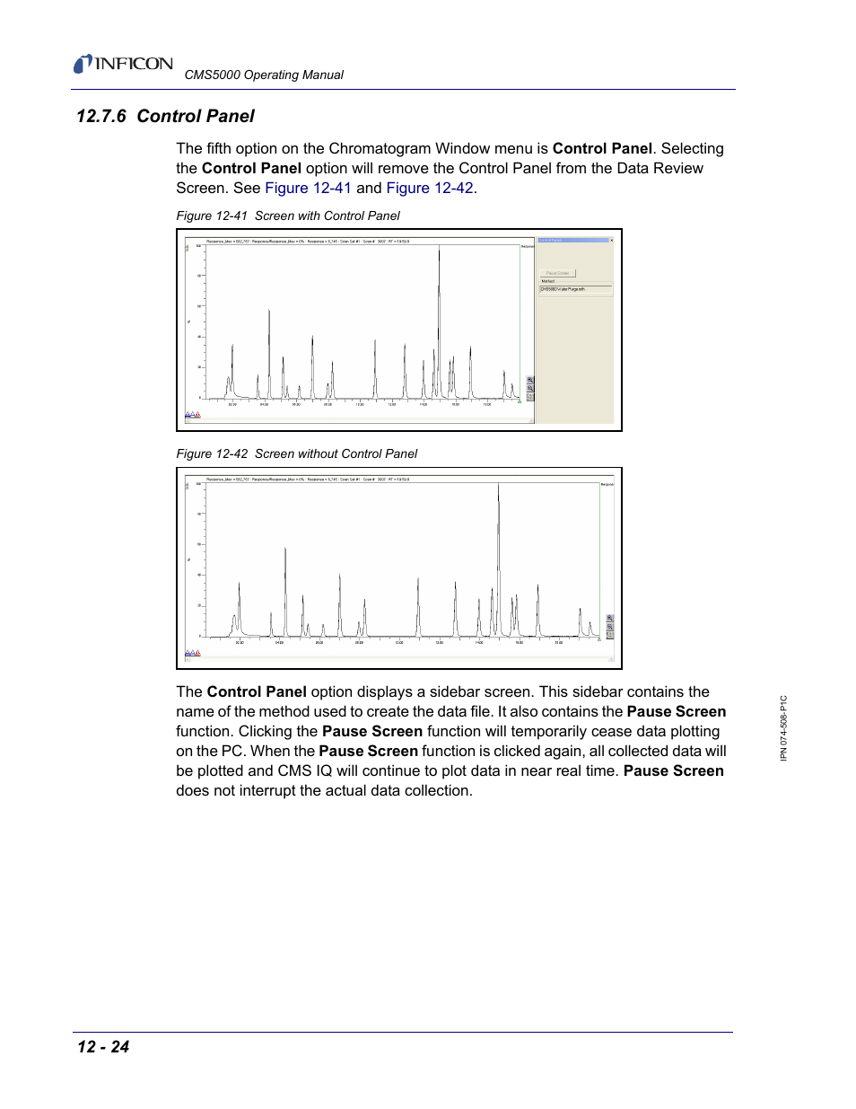 6 control panel | INFICON CMS5000 Monitoring System User Manual | Page 186 / 262