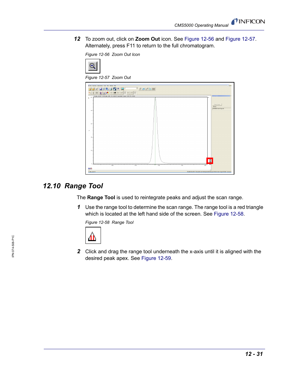 10 range tool | INFICON CMS5000 Monitoring System User Manual | Page 193 / 262