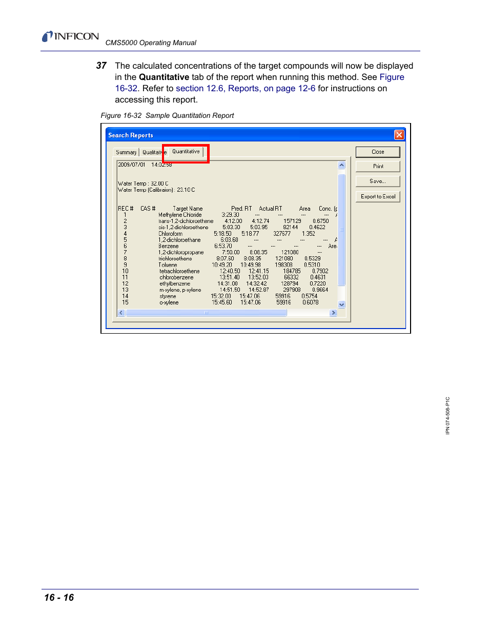 INFICON CMS5000 Monitoring System User Manual | Page 246 / 262