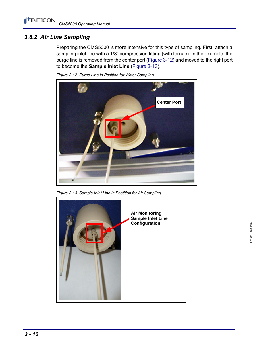 2 air line sampling | INFICON CMS5000 Monitoring System User Manual | Page 30 / 262