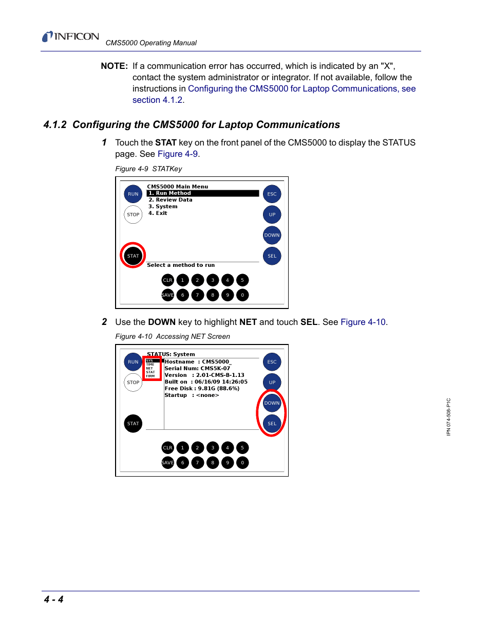 INFICON CMS5000 Monitoring System User Manual | Page 38 / 262