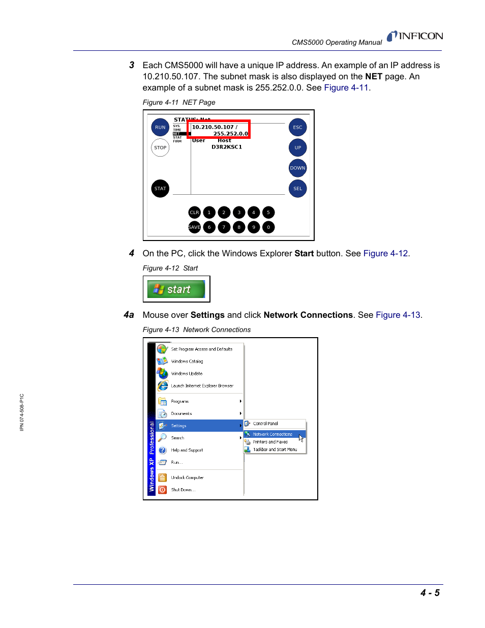 INFICON CMS5000 Monitoring System User Manual | Page 39 / 262