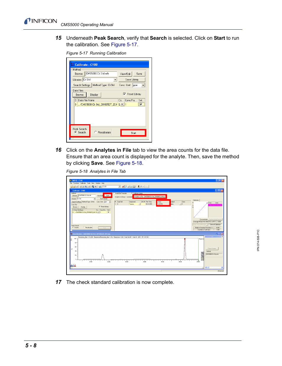 INFICON CMS5000 Monitoring System User Manual | Page 52 / 262