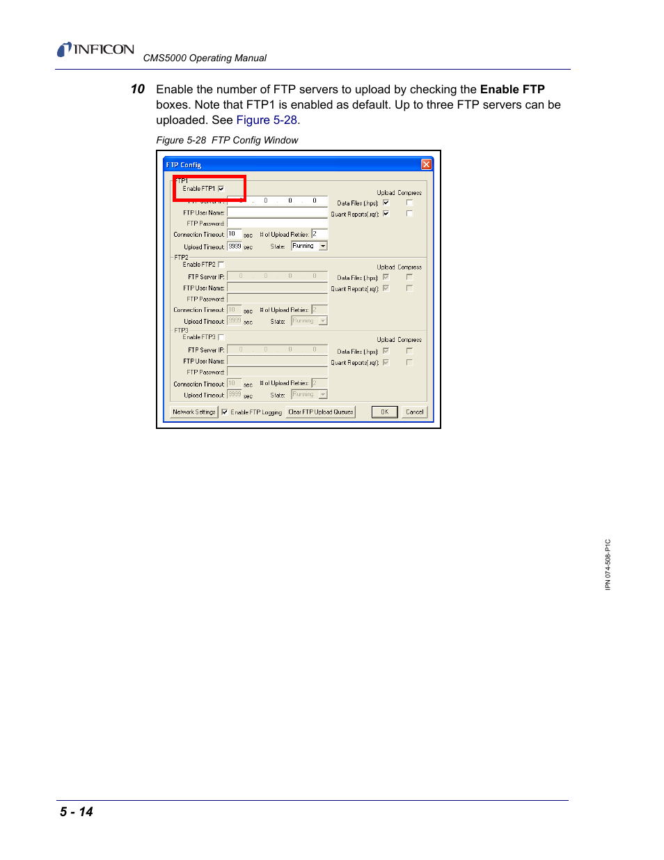 INFICON CMS5000 Monitoring System User Manual | Page 58 / 262