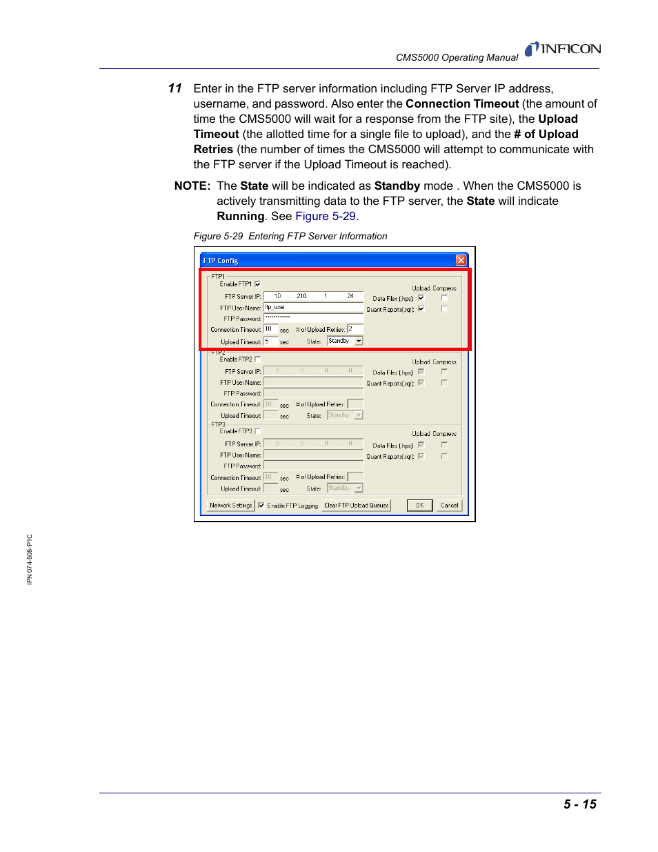 INFICON CMS5000 Monitoring System User Manual | Page 59 / 262