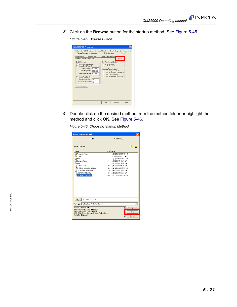 INFICON CMS5000 Monitoring System User Manual | Page 65 / 262