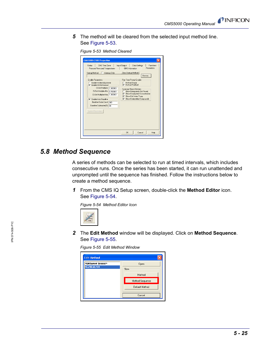 8 method sequence | INFICON CMS5000 Monitoring System User Manual | Page 69 / 262